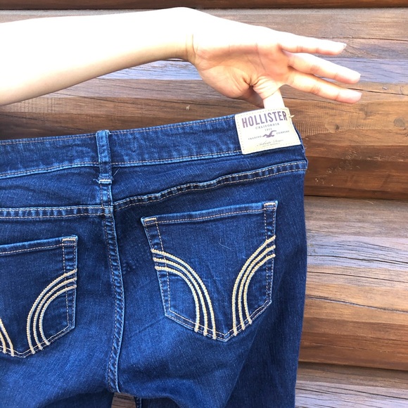 HOLLISTER DARK BLUE JEANS 5R - Picture 4 of 4